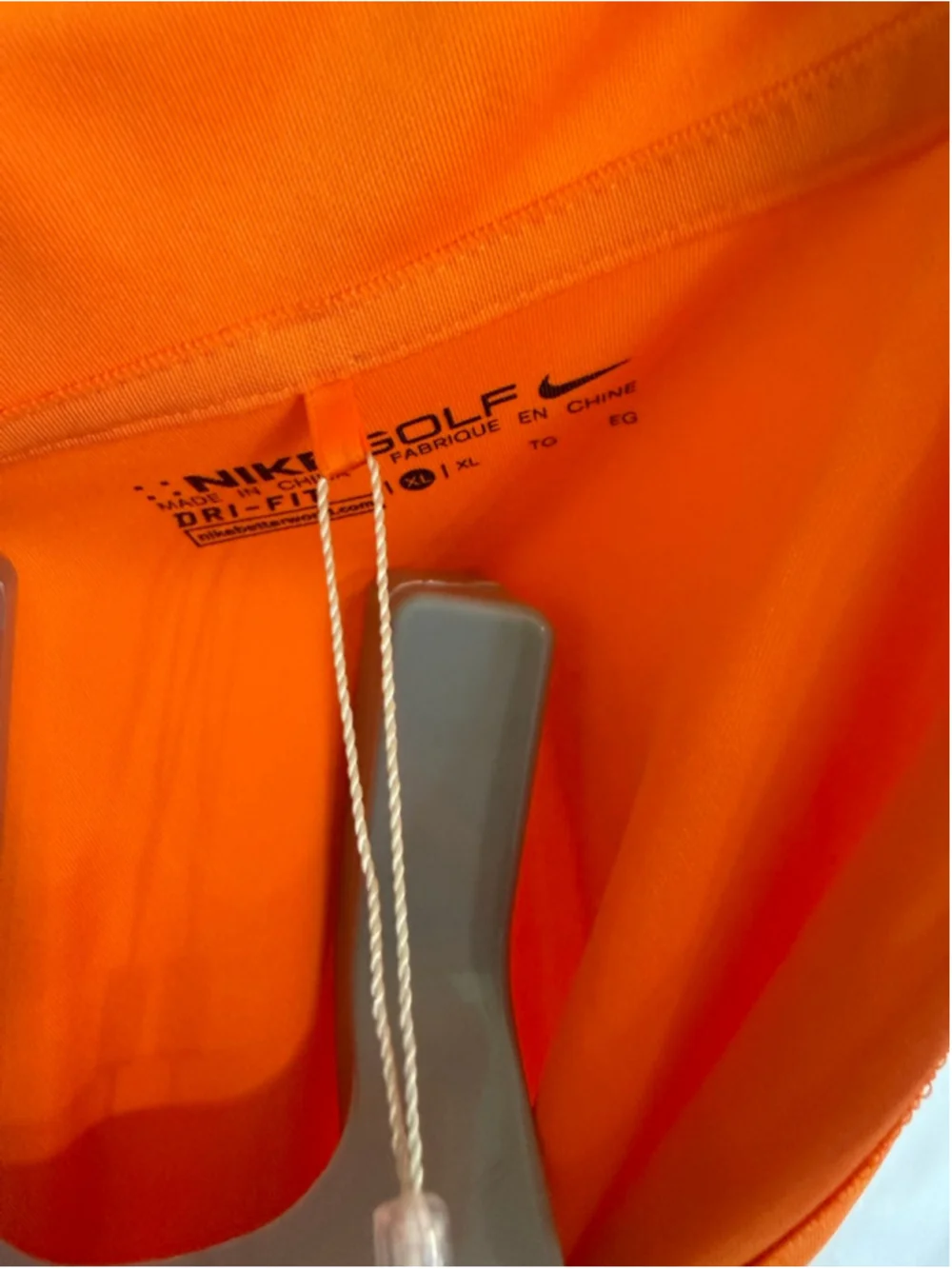 Women's Nike Orange Golf Dri-FIT‎ Sleeveless Polo Tank Top XL